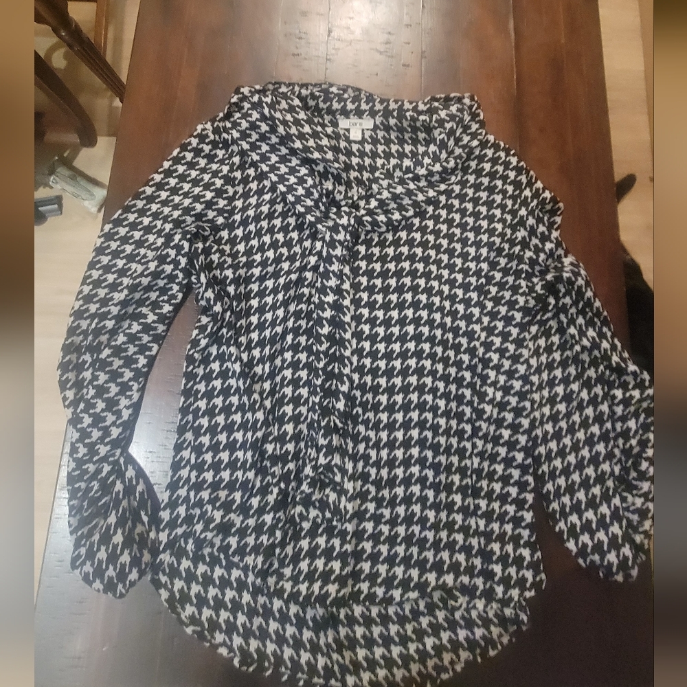 Bar III Checked Blouse